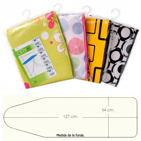 Funda Mesa Plancha Espuma Muleton 127 x 54 cm.