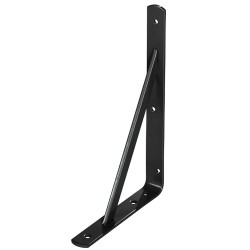 Palomilla Wolfpack Con Refuerzo Negra 400x270 mm. Uso Doméstico