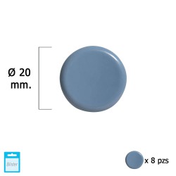 Deslizante Gris Ptfe Ø20 (Blister 8 Unidades)