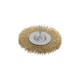 Cepillo Acero Latonado Para Taladro. Disco Ø 50 mm. Espiga 1/4" Cepillo Taladro Alambre Latón, Cepillo Limpieza, Cepillo Pulir.