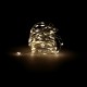 Guirnalda Luces Navidad Microled 40 Leds Color Blanco Calido. Luz navidad interiores IP20 A Pilas (3 AA No Incluidas)