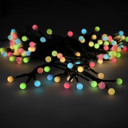 Guirnalda Luces Navidad Esfera 120 Leds Luz Multicolor. Uso en Exteriores / Interiores Ip44