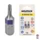 Puntas Destornillador Torx 10 Inviolable (2 Piezas). Acero S2 al Cromo Vanadio. Puntas Hexagonales, Destorpuntas,