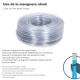 Manguera Transparente Nivel 14x18 mm. Rollo 50 metros