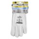 Guantes Piel FLOR  11" Con Colgador (Par)