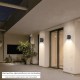 Lampara Aplique Doble GU10 IP65 Negro
