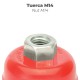 Cepillo Taza Con Alambre De Acero Trenzado Rosca M14, Ø 100 mm. Alambre de Ø 0,50 mm.