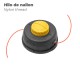 Cabezal Desbrozadora Universal Carga Extensible Con 3 Adaptadores