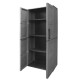 Armario Resina Alto 68x37x169 cm. Color Gris Oscuro
