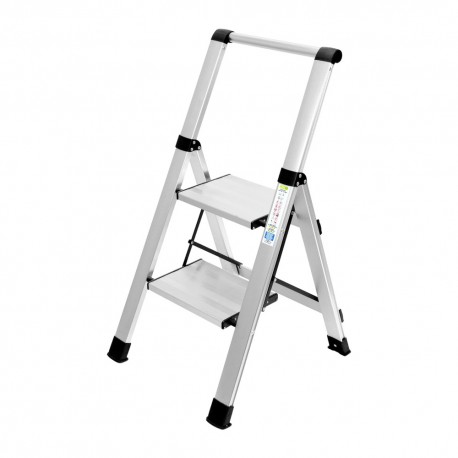 Escalera Plana Aluminio 2 Peldaños