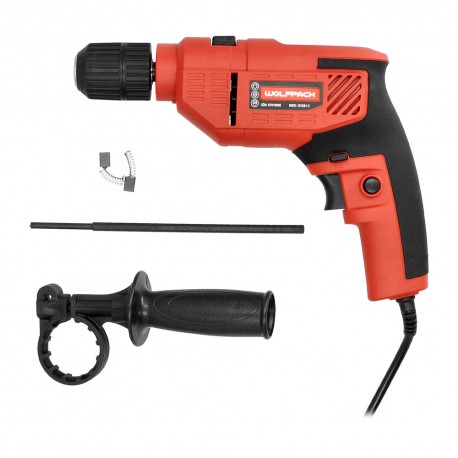 Taladro Percutor 710 Watt 13 mm. Con Variador de Velocidad. Incluye Empuñadura y Guia Metalica.