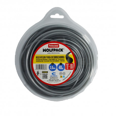 Hilo Nylon / Aluminio Redondo Profesional Ø 3,5 mm. (Dispensador 40 metros)