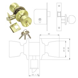 Destornillador Maurer Vaciada 0,6x3,0x 80 mm.