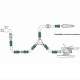 Conector Manguera Plastico 1/2 Blister