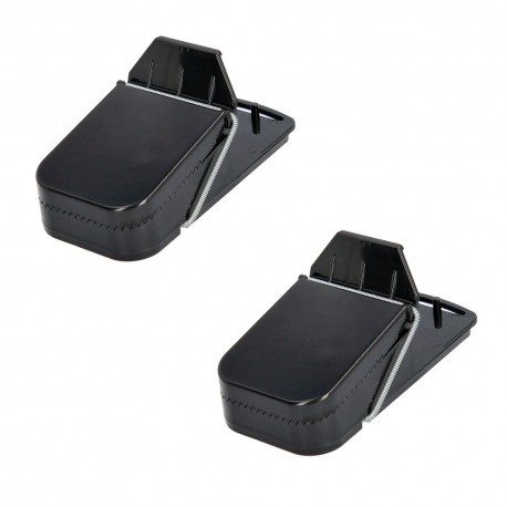 Trampa ratones plastico 9.5 x 4.7 cm. (Bolsa 2 unidades)