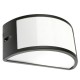 Plafon Aplique IP 1/2 Luna Abierto Negro