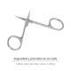 Tijeras Manicura Curva 3,5" / 100 mm.