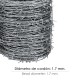 Alambre Espino Galvanizado 100 Metros 4/12