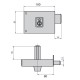 Cerradura Cvl 1124a/10/he Derecha