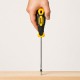 Destornillador Mango Bimaterial Boca Estampada 6x150 mm. Destornillador Plano, Cromo Vanadio,