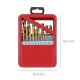 Estuche Brocas Hss Titanio 1-10 mm. 19 Piezas