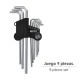 Juego Llaves Torx "L" 9 Piezas Largo Inviolable
