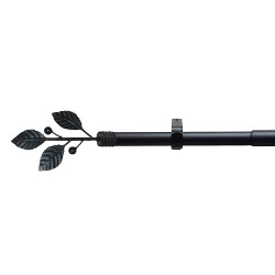 Farol Jardin Extensible Con Columna 3 Faroles 2 Metros  Negro