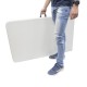 Mesa Plegable Rectangular HDPE 244x76x74 cm. Color Blanco