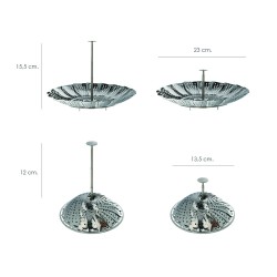 Tubo Aluminio Compacto Gris Ø 120 mm. / 5 metros